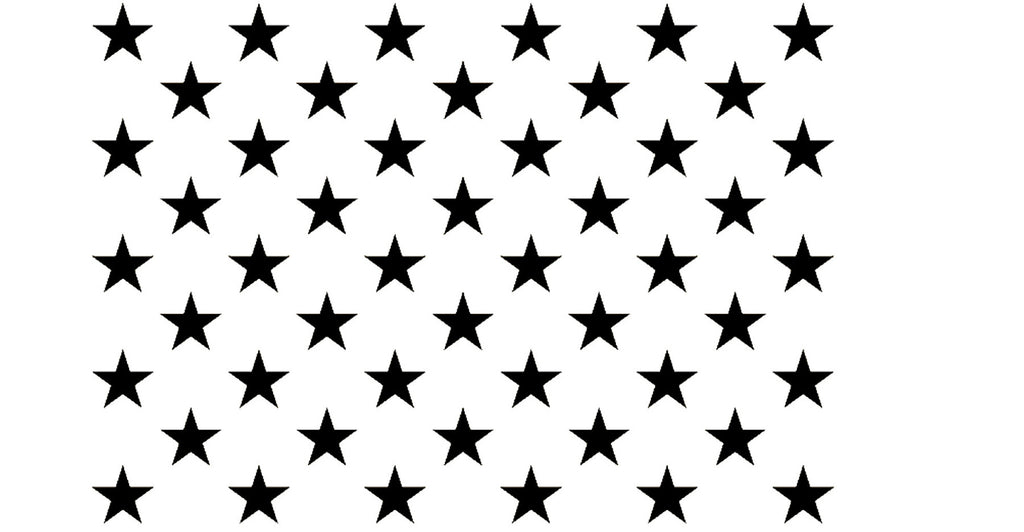 50 Stars Stencil Buck Stencil Go Stencil