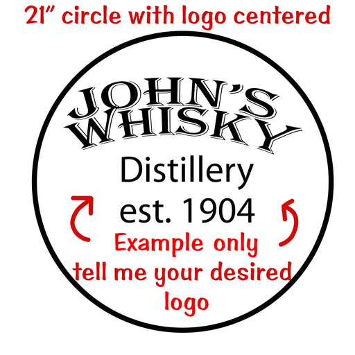 Whiskey Barrel stencils - Fits inside 19" circle ready to stencil