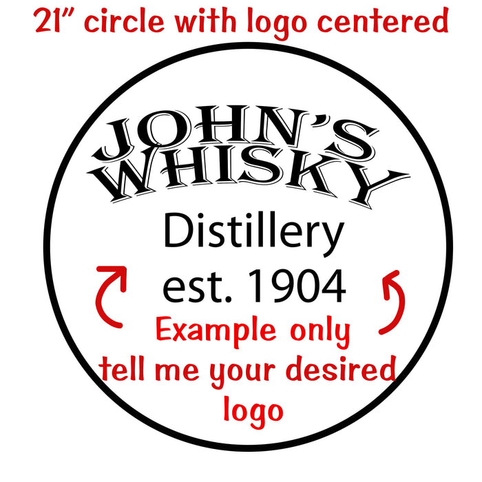 Whiskey Barrel stencils - Fits inside 19" circle ready to stencil