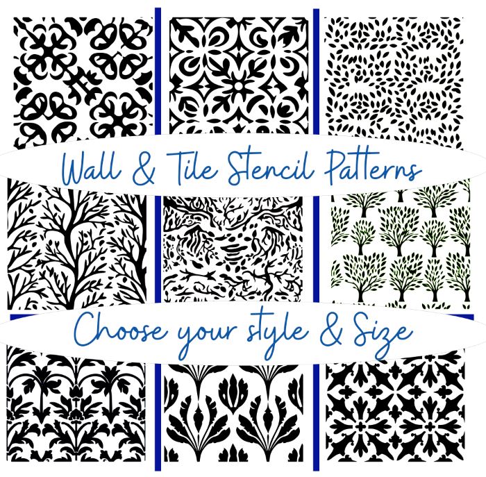 Wall & Tile Stencil Patterns