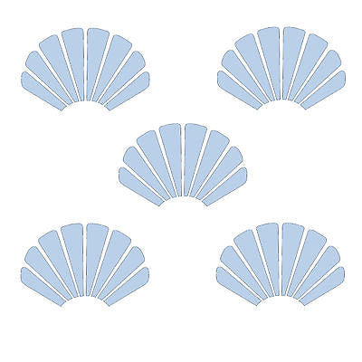 Wall Stencil Clam shell design - Reusable 10 mil mylar Stencil Reusable Pattern