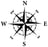 Large Nautical Compass Stencil - 10 mil reusable  15" x 15".  Reusable Pattern