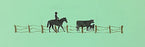 Cowboy Stencil - horse, cattle - Reusable 10 mil mylar Stencil Reusable Pattern
