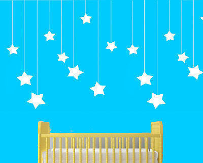 Large Moon & Stars nursery Stencil 10 mil - 5 stencils/page Reusable  Patterns - Go Stencil