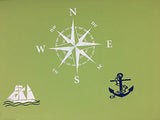 Ocean Stencils - 3 pack  - Nautical Compass, Ship and Anchor - Reusable Pattern