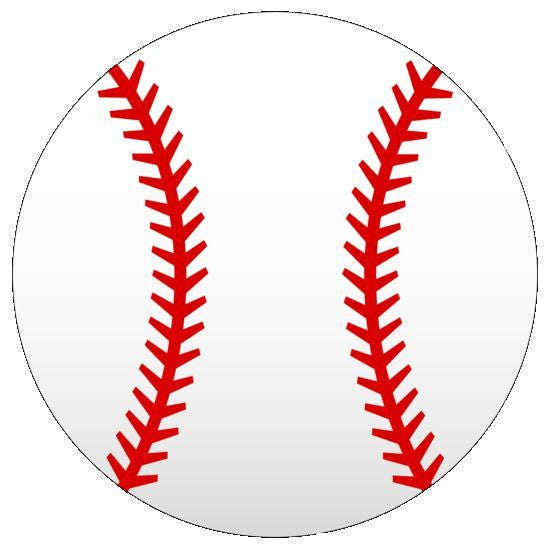 Baseball Stencil - 10 mil reusable 2 part stencil pattern for a two color photo.