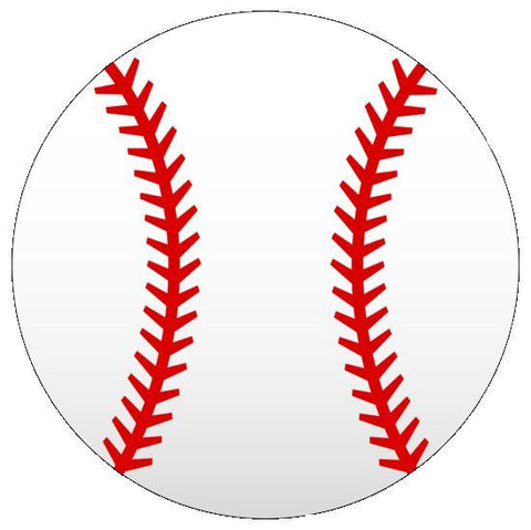 Baseball Stencil - 10 mil reusable 2 part stencil pattern for a two color photo.