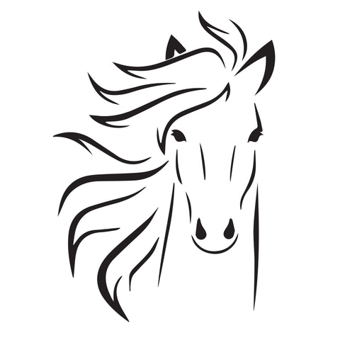 Horse -10 Mil Mylar-Reusable Stencil Pattern