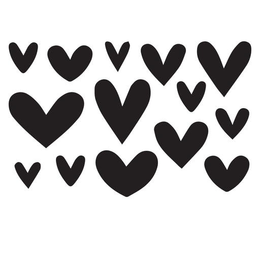 Hearts -10 Mil Mylar-Reusable Stencil Pattern