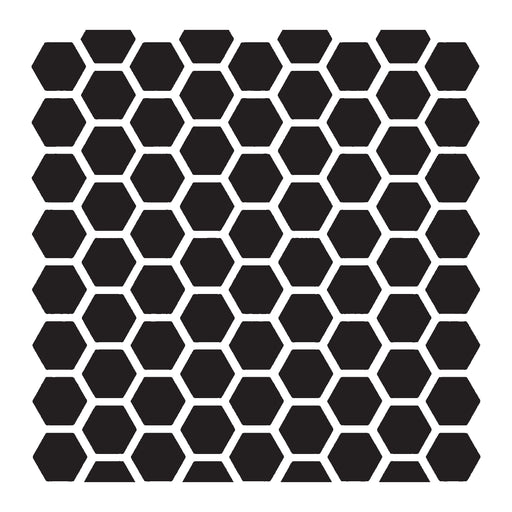 Honeycomb Pattern - 10 Mil Clear Mylar -Reusable Stencil Pattern