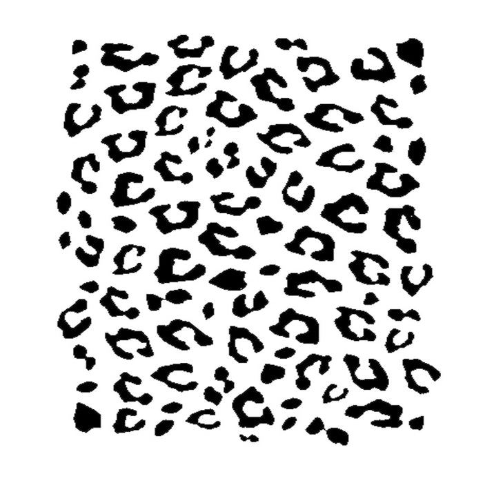 Leopard Pattern - High Quality Reusable Stencil on 10 mil Mylar
