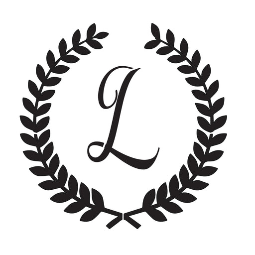Laurel Leaf-Script L- 10 Mil Mylar Reusable Stencil