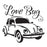 Love Bug - 10 Mil Clear Mylar -Reusable Stencil Pattern