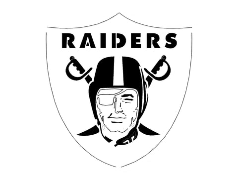 Raiders Logo Stencil