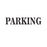 Parking 35w x 9"h High Quality Stencil on 10mil Clear Mylar Reusable Pattern