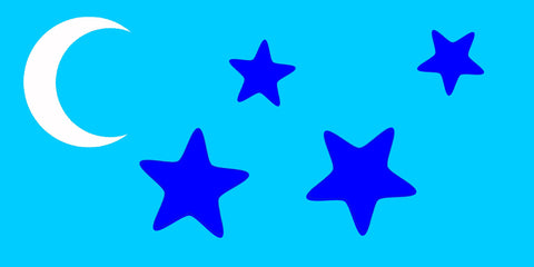 Stars and Moon - Reusable 10 mil mylar Stencil Reusable Pattern