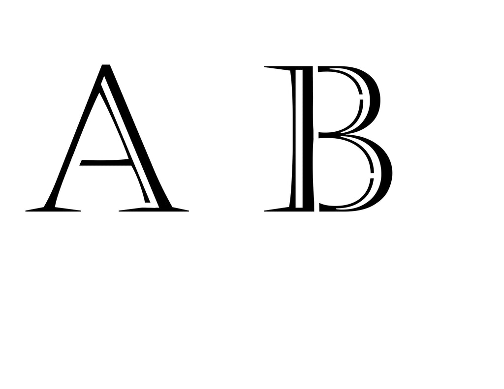 4" lettering entire Alphabet