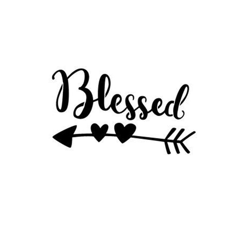 Blessed- stencil 10 mil clear mylar - reusable pattern