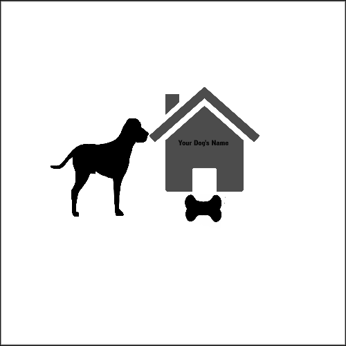 Dog house with Bone and Dog5