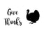 Give Thanks logo on 15 mil clear mylar  - 3 copies