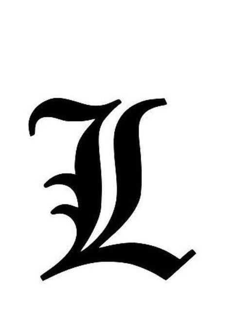 Louisville L  Stencil  13.7"w x 15"h