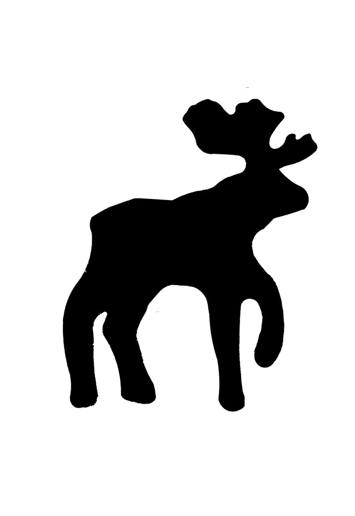 Moose Shape stencil