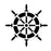 Ship Wheel - 10 Mil Clear Mylar  - Reusable Stencil Pattern