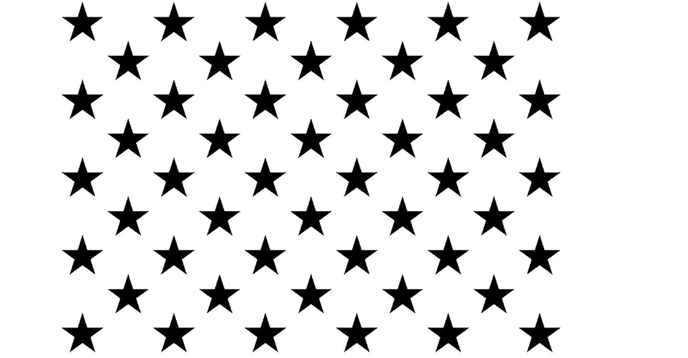 50 Stars Stencil Buck Stencil Go Stencil