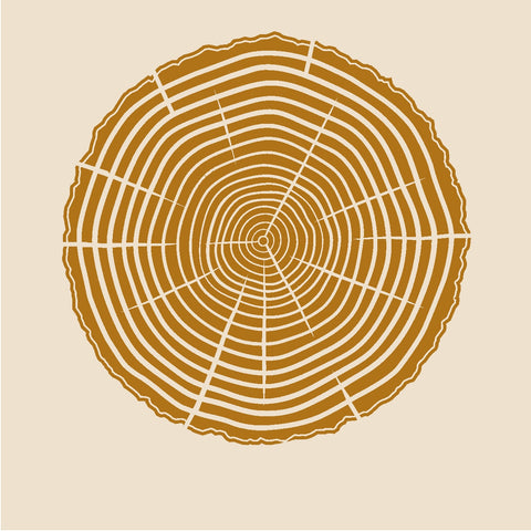 Tree Rings Stencil - 10 mil mylar reusable pattern